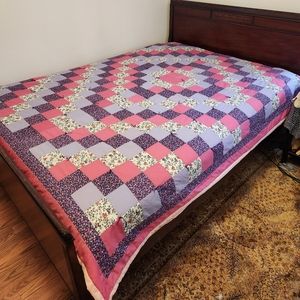 Pink & lavendar Patchwork Quilt